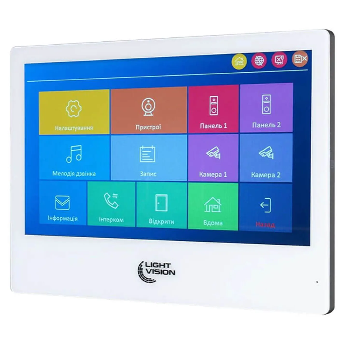 Відеодомофон 10" WiFi Tuya Light Vision Singapore (AI) FHD White - Фото 1